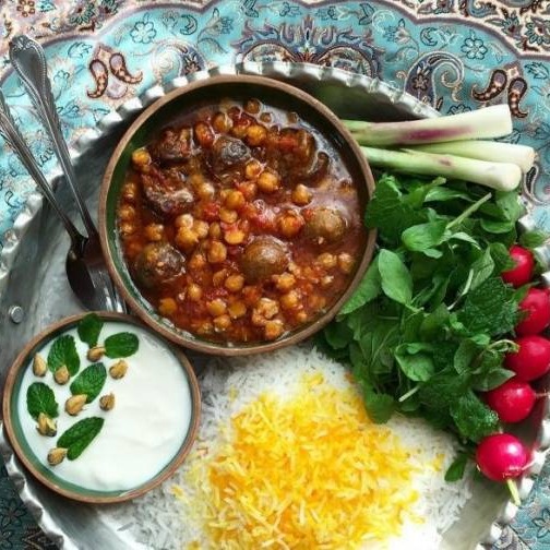 چلو خورشت قیمه یزدی