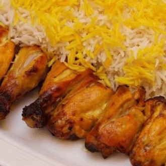 چلو بال و و بازوی کبابی