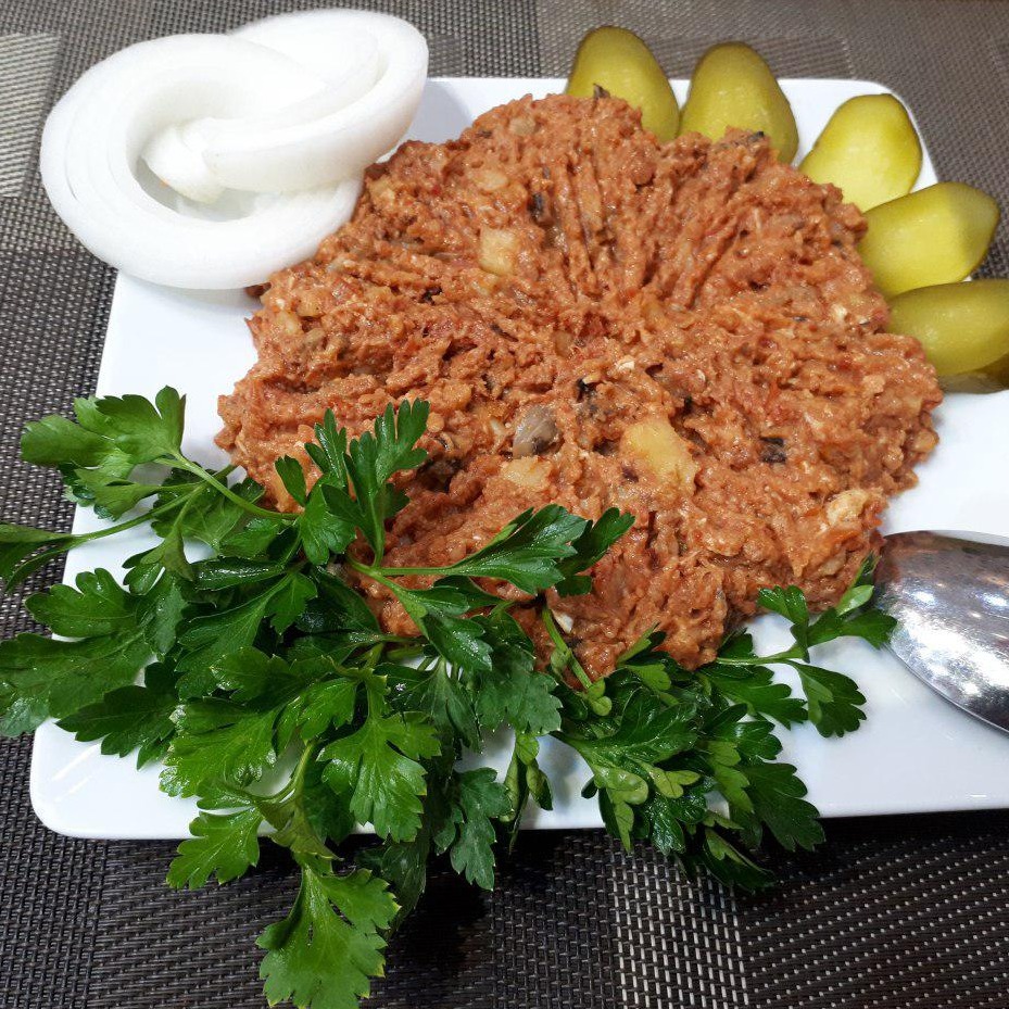 املت قارچ و سيب زميني